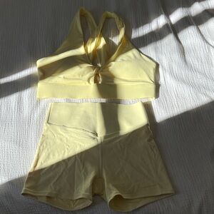 Butter Yellow Pureluxe Workout Set